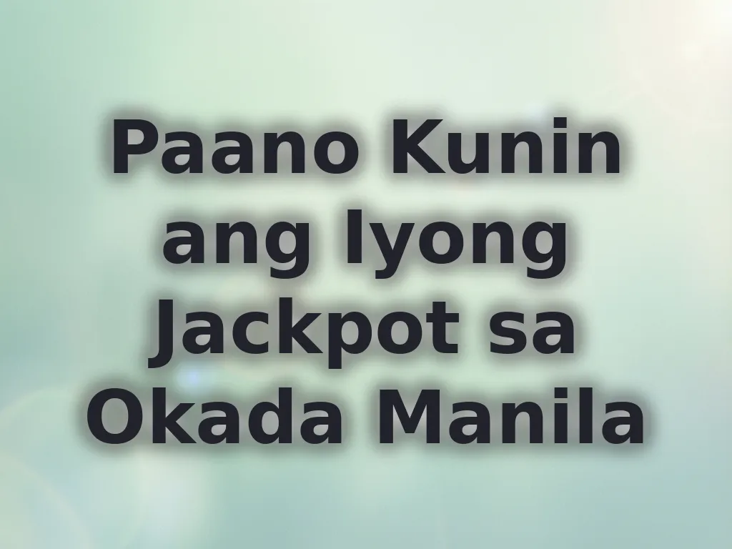 Pag-claim ng jackpot