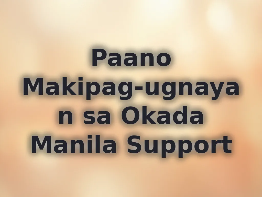 Customer service channels ng Okada Manila